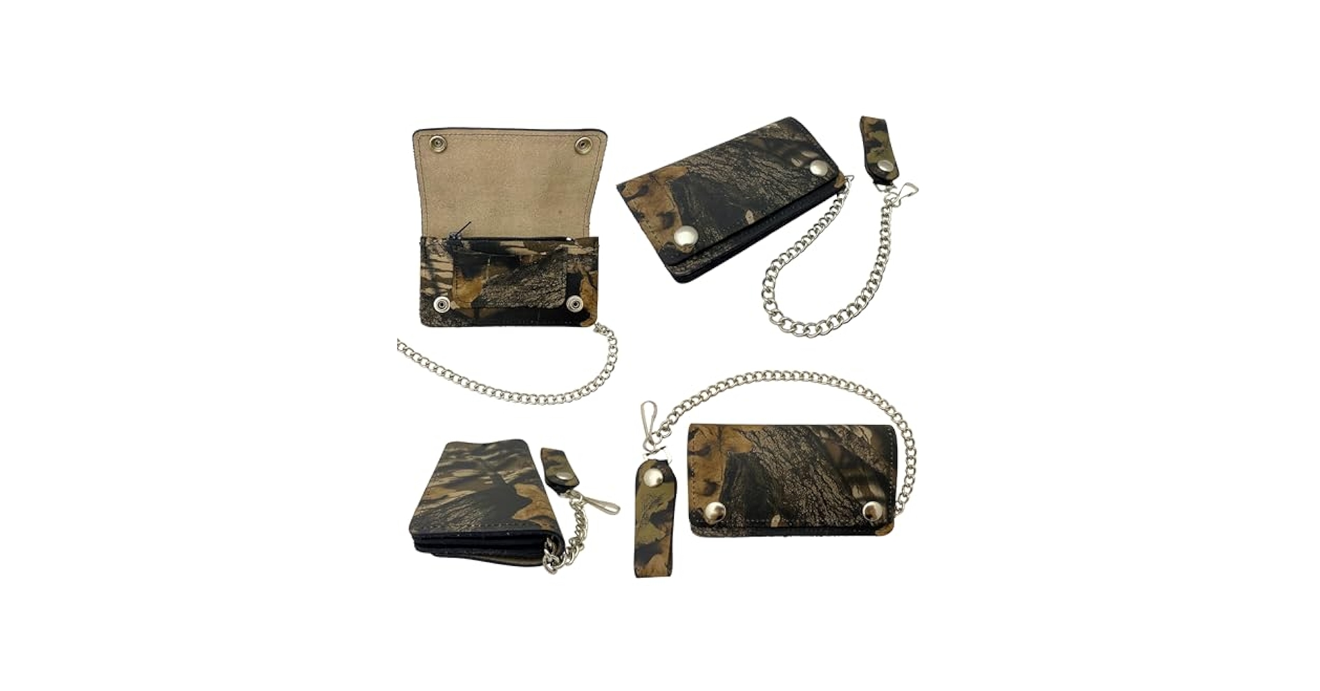 Amazon.com: Leather Unlimited Camouflage Trucker Wallets